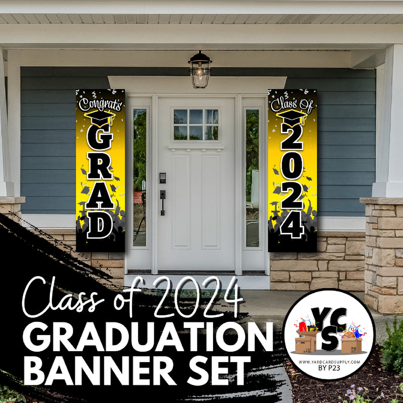 Graduation Banners - Vertical Congrats Grad
