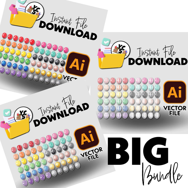 YCS File Download Balloon Bundles Illustrator Files Create & Print You ...