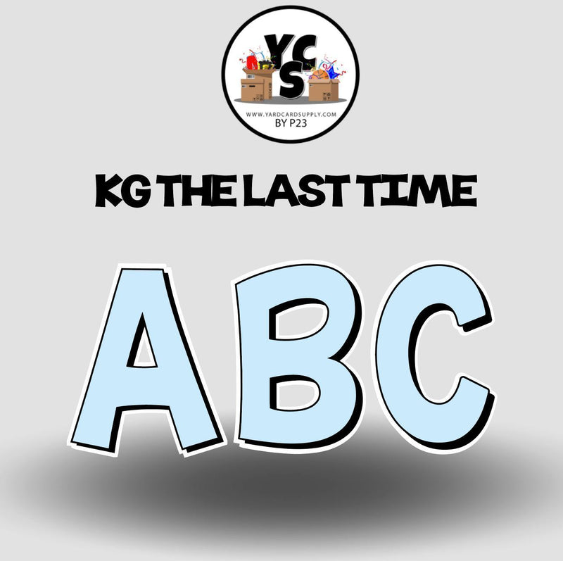 KG The Last Time 18 Inch SOLID VOWEL & CONSONANT Set