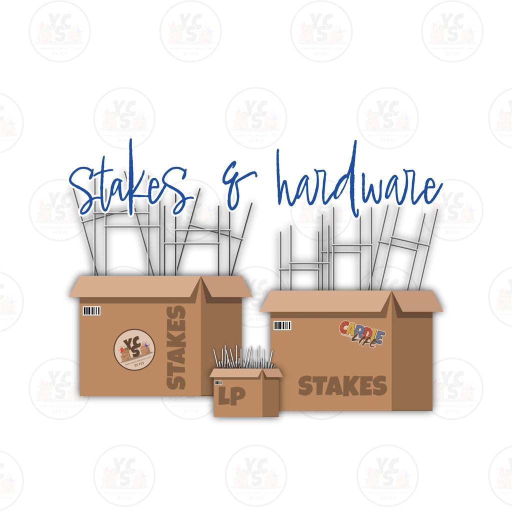 STAKES & HARDWARE