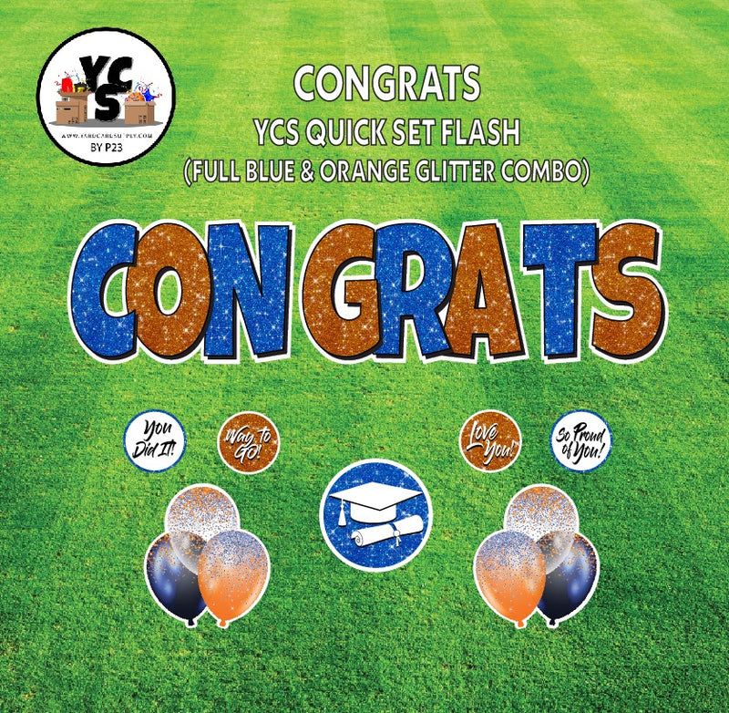 YCS FLASH® Quick Set - Congrats - Glitter