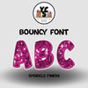 BOUNCY 23 Inch ESSENTIAL LETTER & NUMBER Set 85 Pieces! SPARKLE FINISH