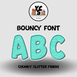 BOUNCY 12 Inch LETTER & NUMBER Set 74 Pieces!