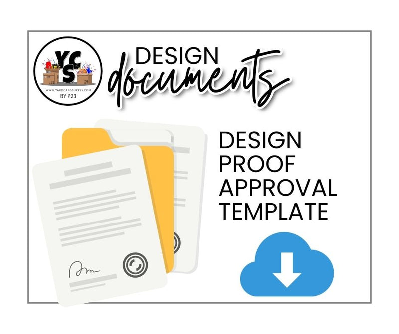 Design Proof Pages YCS File Download Design Proof Approval Template – Yard Card Supply Shop