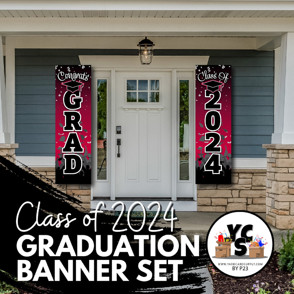 Graduation Banners - Vertical Congrats Grad
