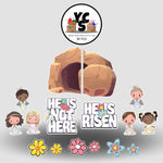 Easter He Is Risen Childrens' Display