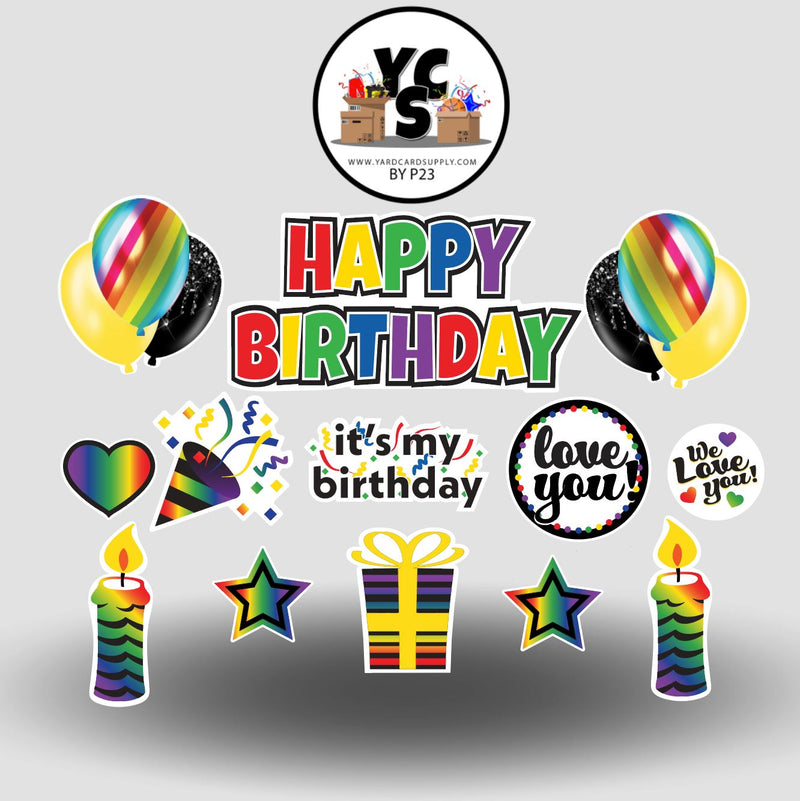 YCS File Download FLASH® and Flair Happy Birthday - Style 10