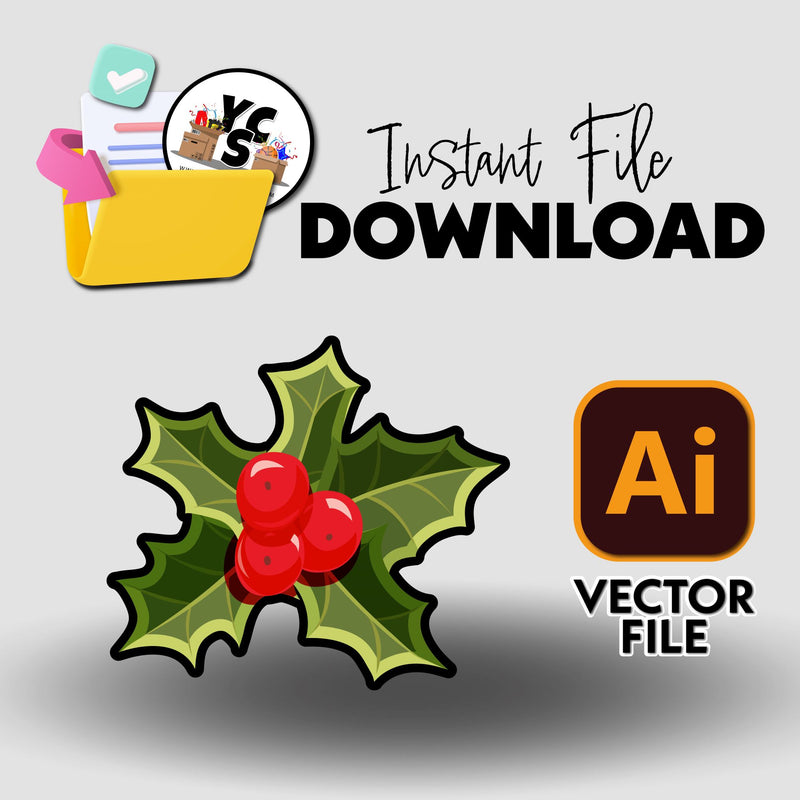 YCS Illustrator Asset IA Elf Arrival Holly