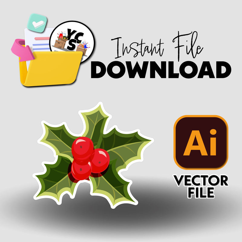 YCS Illustrator Asset IA Elf Arrival Holly