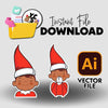 YCS Illustrator Asset IA 2025 Christmas Surveillance Scout Elf