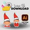 YCS Illustrator Asset IA 2025 Christmas Surveillance Scout Elf
