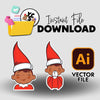 YCS Illustrator Asset IA 2025 Christmas Surveillance Scout Elf