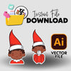 YCS Illustrator Asset IA 2025 Christmas Surveillance Scout Elf