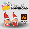 YCS Illustrator Asset IA 2025 Christmas Surveillance Scout Elf