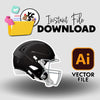 YCS Illustrator Asset Football 2025 Helmet