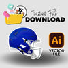 YCS Illustrator Asset Football 2025 Helmet