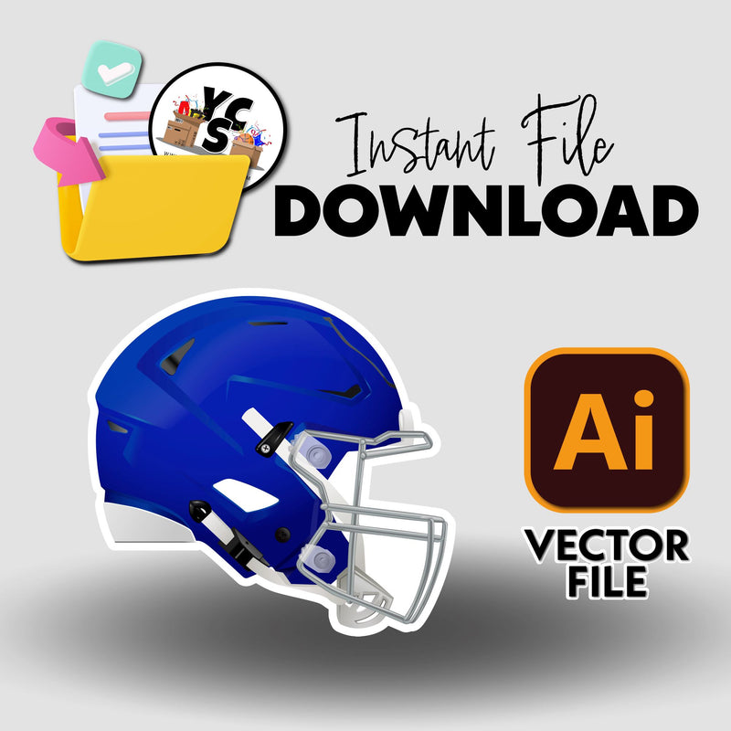 YCS Illustrator Asset Football 2025 Helmet