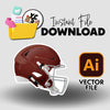 YCS Illustrator Asset Football 2025 Helmet