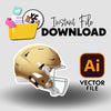 YCS Illustrator Asset Football 2025 Helmet