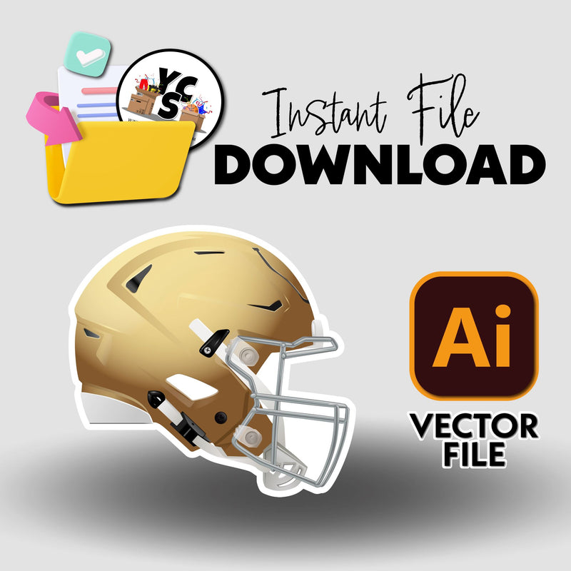 YCS Illustrator Asset Football 2025 Helmet