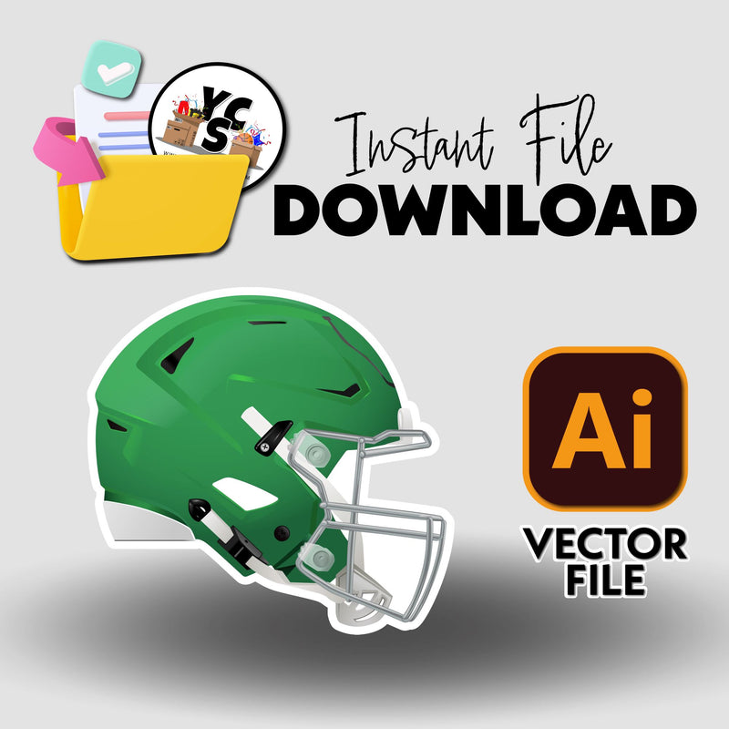 YCS Illustrator Asset Football 2025 Helmet