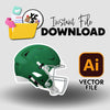 YCS Illustrator Asset Football 2025 Helmet