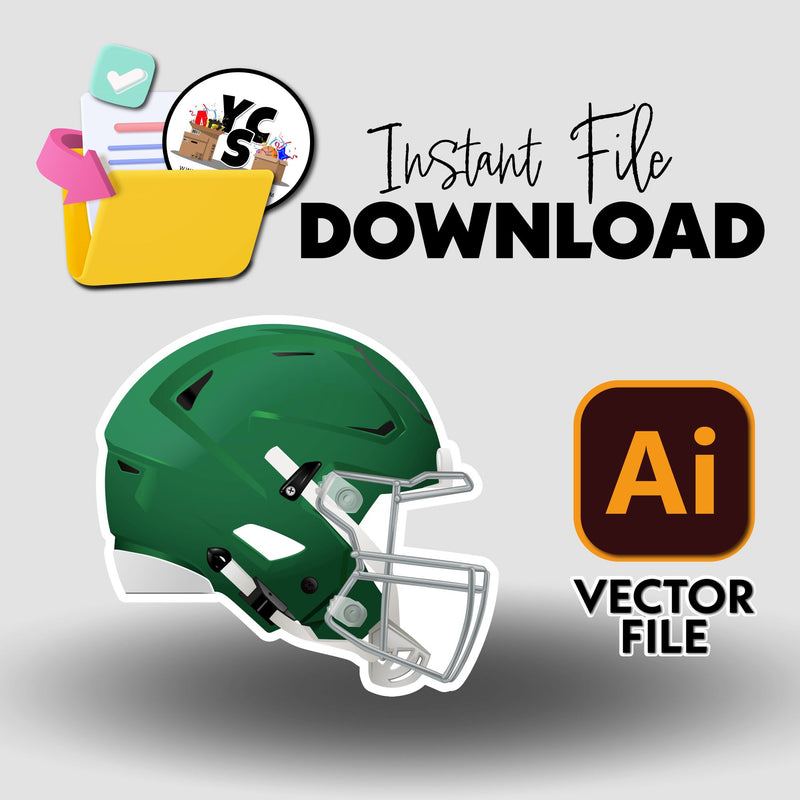 YCS Illustrator Asset Football 2025 Helmet