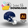 YCS Illustrator Asset Football 2025 Helmet