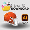YCS Illustrator Asset Football 2025 Helmet