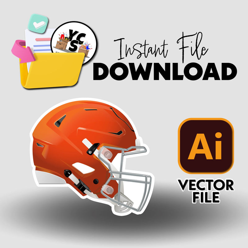 YCS Illustrator Asset Football 2025 Helmet