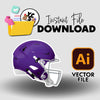 YCS Illustrator Asset Football 2025 Helmet