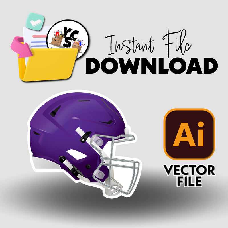 YCS Illustrator Asset Football 2025 Helmet
