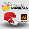 YCS Illustrator Asset Football 2025 Helmet