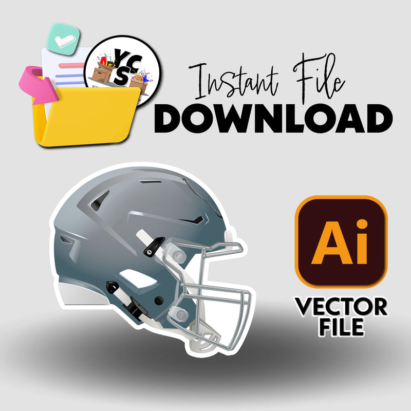 YCS Illustrator Asset Football 2025 Helmet
