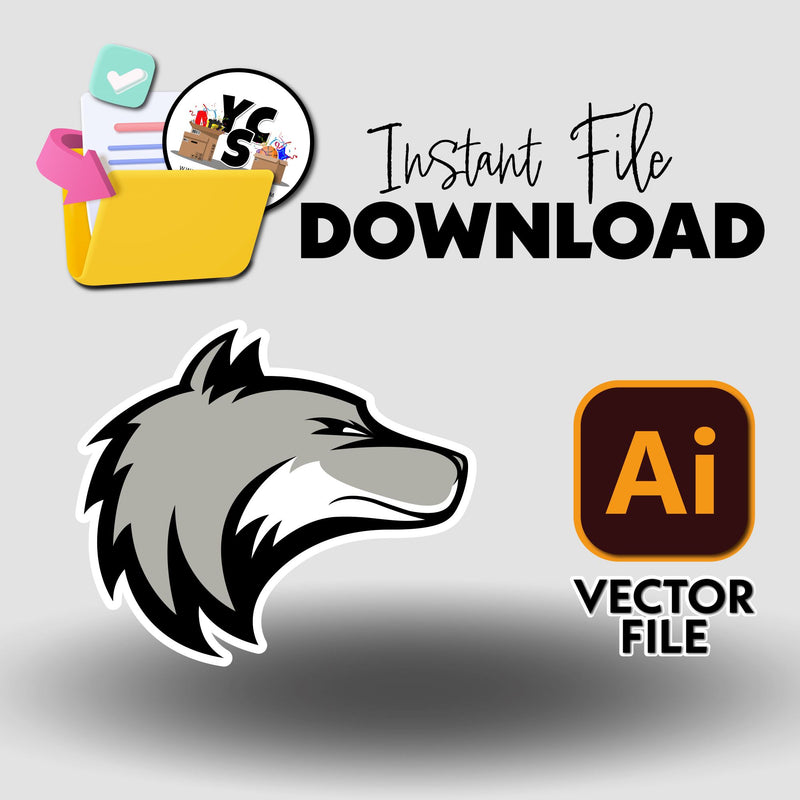 YCS Illustrator Asset Mascot 2025 Wolf Wolves