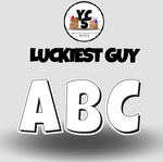 LUCKY GUY 12 Inch SOLID LETTER & NUMBER Set