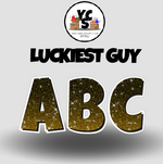 LUCKY GUY 12 Inch GLITTER  LETTER AND NUMBER Set