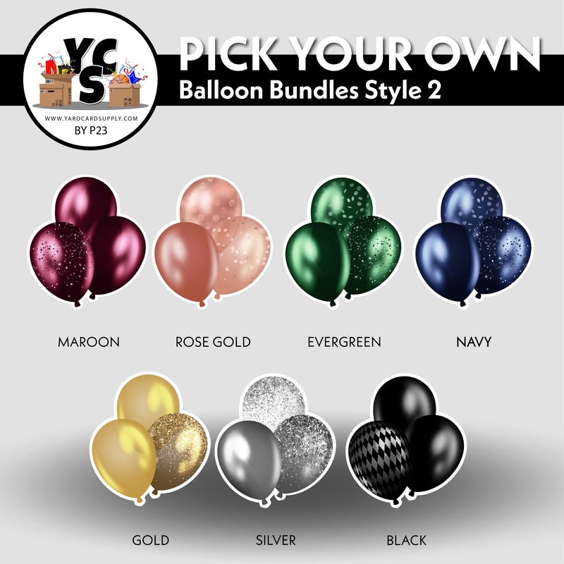 Pick 6 Balloon Bundles Mix and Match