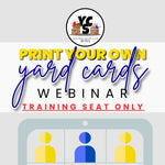 MAY 3rd WEBINAR TRAINING ONLY Nesting Letters & Numbers for Yard Card Printing