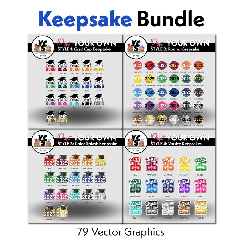 Graduation Keepsake: Training + Template File Bundle