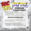 YCS FILE DOWNLOAD  Letter Set – Adobe Illustrator File