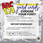 YCS FILE DOWNLOAD  Letter Set – Adobe Illustrator File