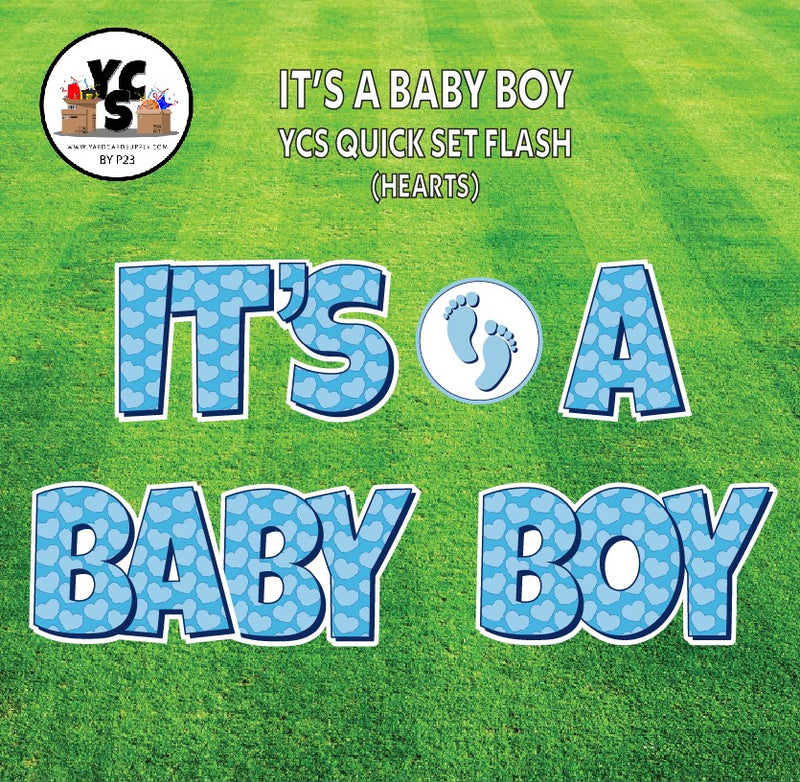YCS FLASH® It's A Baby Boy Quick Set