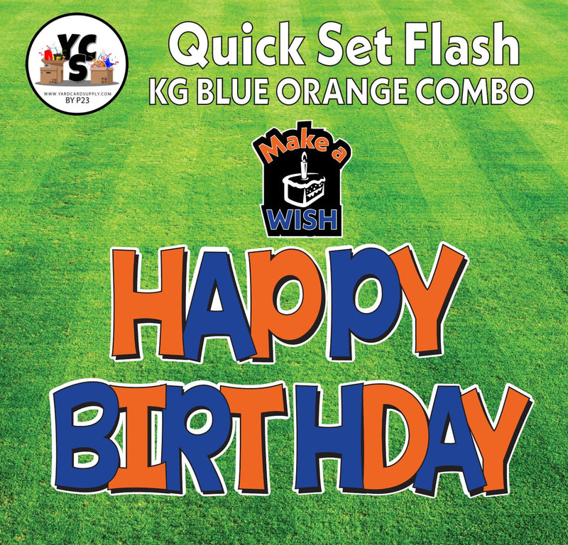 YCS FLASH® Quick Set KG Solid Happy Birthday