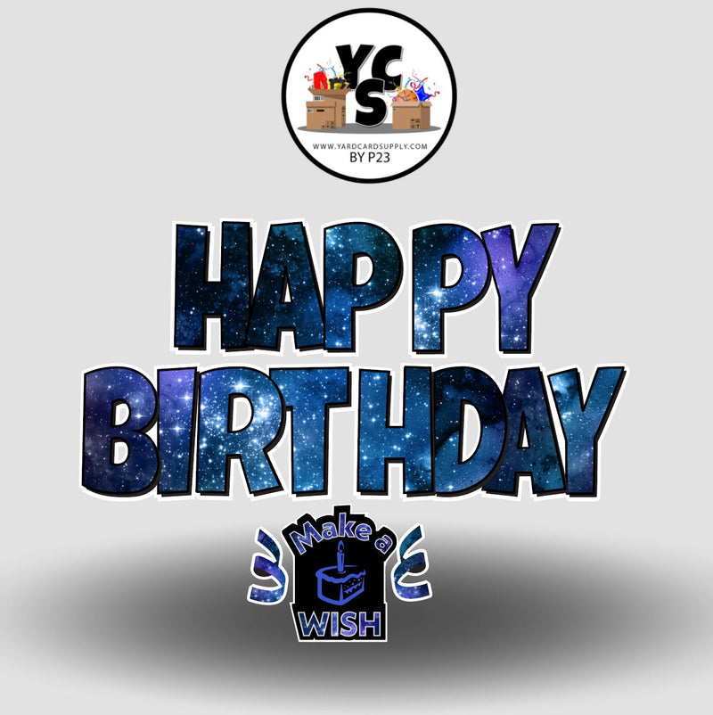 YCS FLASH® Quick Set Happy Birthday - Space