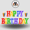 YCS FLASH® Quick Set Balloon Happy Birthday