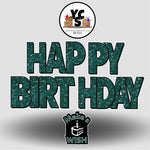 YCS FLASH® Quick Set Kabel Glitter Happy Birthday