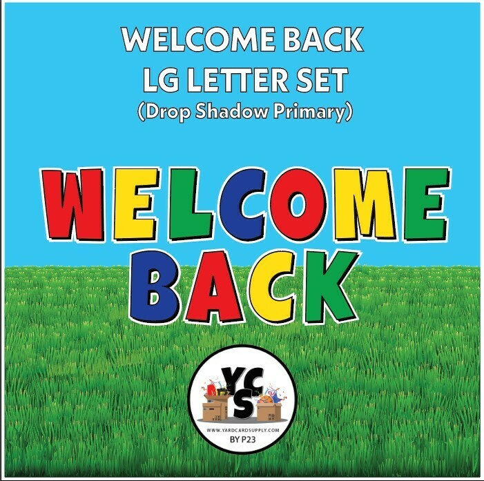 School Welcome Back Letter Set (Finish Options)