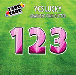 YCS Lucky Large Number Set Glitter Pink Gradient