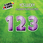 YCS Lucky Large Number Set Glitter Purple Gradient